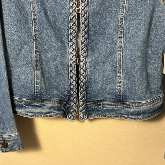 Habitual Women's Braided Denim Jacket Size XL - Picture 7 of 9